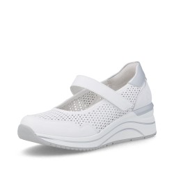 Remonte λευκά γυναικεία ανατομικά sneakers τύπου μπαλαρίνα μεγάλα νούμερα