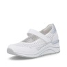 Remonte λευκά γυναικεία ανατομικά sneakers τύπου μπαλαρίνα μεγάλα νούμερα