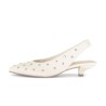 Γυναικείες γόβες slingback Gabor off-white, ανατομικά μεγάλα νούμερα