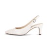 Λευκές ανατομικές γόβες slingback Gabor, σε μεγάλα νούμερα