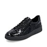 Μαύρα γυναικεία ανατομικά vegan sneakers Remonte σε γυναικεία παπούτσια μεγάλα νούμερα.
