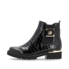 Μαύρες γυναικείες ανατομικές Chelsea Boots Remonte σε γυναικεία παπούτσια μεγάλα νούμερα.