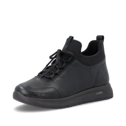 Μαύρα γυναικείες ανατομικές  sneakers remonte D2V06-00 σε γυναικεία παπούτσια μεγάλα νούμερα.