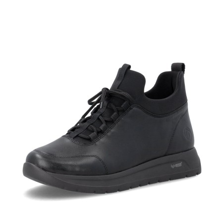 Μαύρα γυναικείες ανατομικές  sneakers remonte D2V06-00 σε γυναικεία παπούτσια μεγάλα νούμερα.