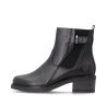 Μαύρα γυναικεία ανατομικά δερμάτινα chelsea boots remonte D1A82-00 σε γυναικεία παπούτσια μεγάλα νούμερα.