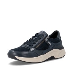 Σκούρα μπλε γυναικεία ανατομικά sneakers remonte D3V00-14 σε γυναικεία παπούτσια μεγάλα νούμερα.