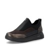 Μαύρα γυναικεία ανατομικά vegan slipper sneakers remonte D2V01-05 σε γυναικεία παπούτσια μεγάλα νούμερα.