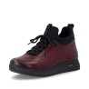 μπορντό γυναικεία ανατομικά δερμάτινα sneakers remonte D2V06-35 σε γυναικεία παπούτσια μεγάλα νούμερα.