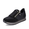 Μαύρα γυναικεία ανατομικά sneakers remonte D1316-01 σε γυναικεία παπούτσια μεγάλα νούμερα.